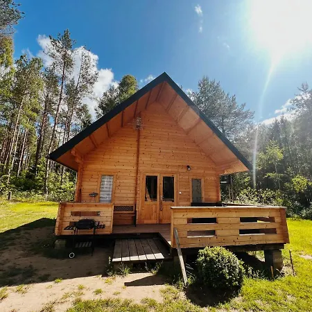 Domek Z Balia W Lesie Na Mazurach Orzyny Esterno foto